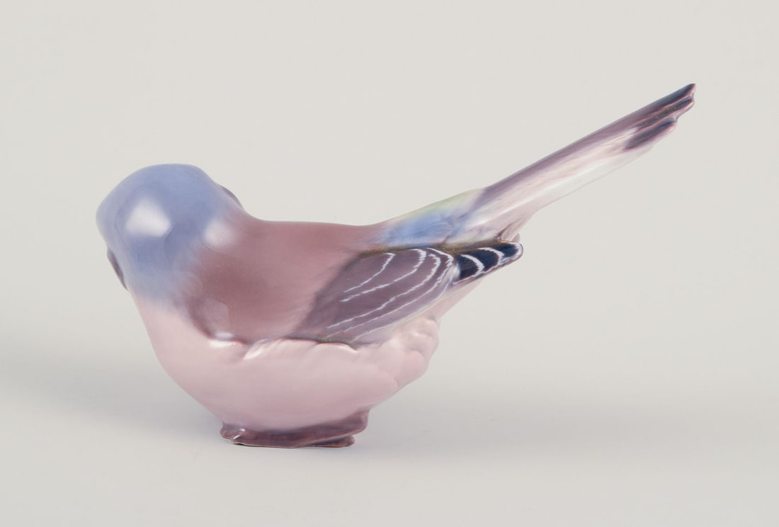 Dahl Jensen, porcelain figurine of a shrike. 1920/30s. - 4