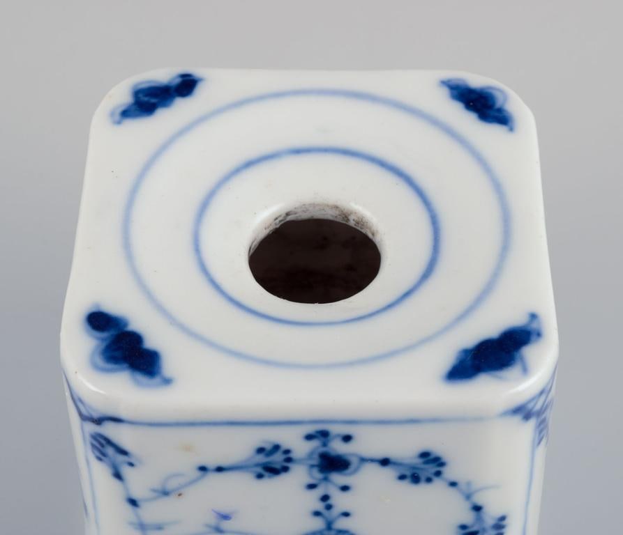 Royal Copenhagen Blue Fluted Plain, two antique inkwells in porcelain. 19th c. - 8