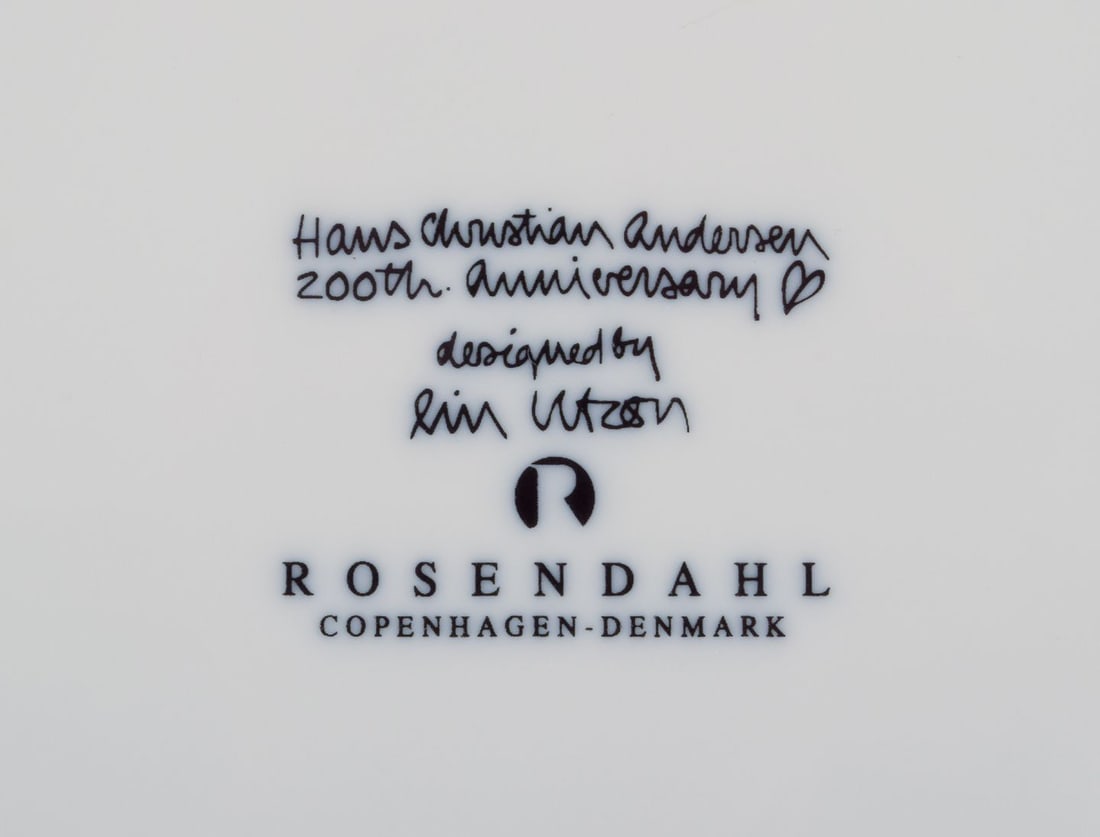 Lin Utzon for Rosenthal, Germany. Four plates. Hans Christian Andersen 200th Anniversary. - 5