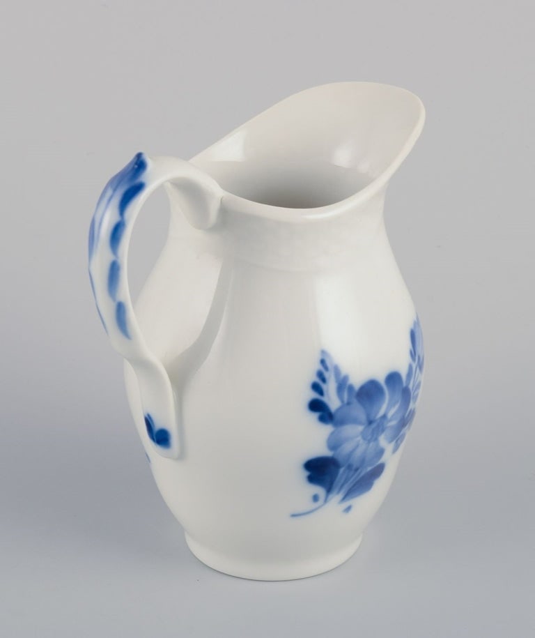 Royal Copenhagen Blue Flower Braided, creamer and sugar bowl in porcelain. - 4