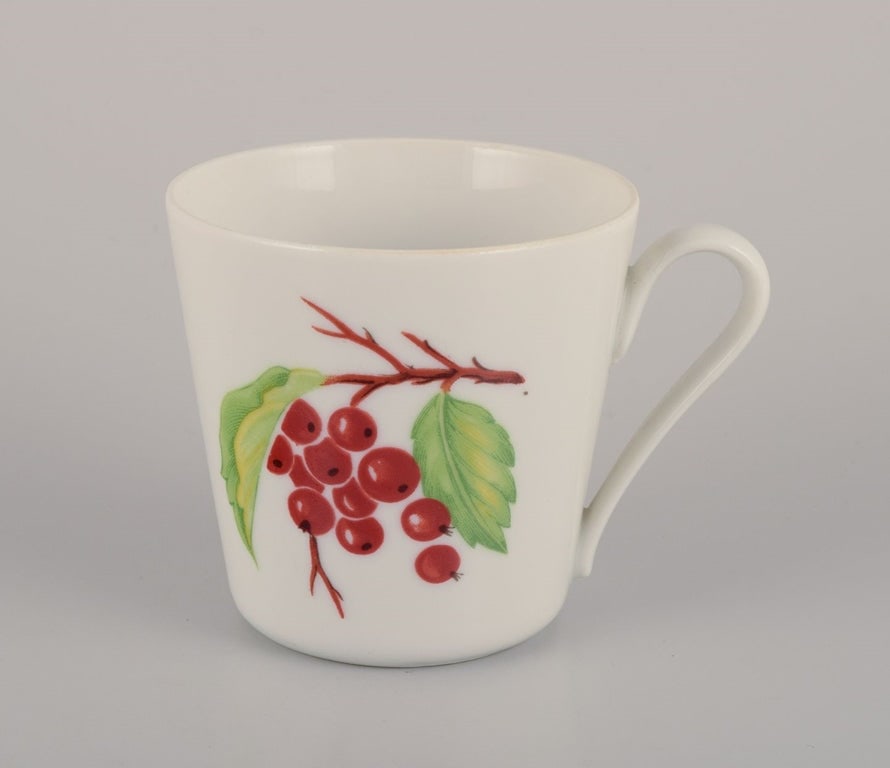 Danild/Lyngby, Denmark. "Picnic". Four porcelain coffee cups. 1960s/1970s. - 2