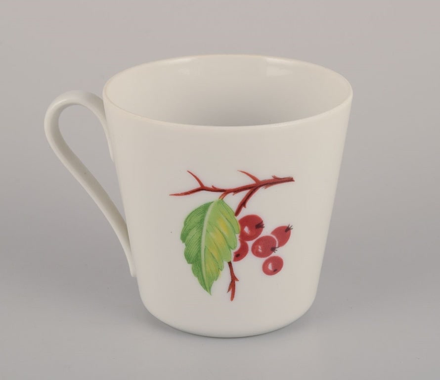 Danild/Lyngby, Denmark. "Picnic". Four porcelain coffee cups. 1960s/1970s. - 3