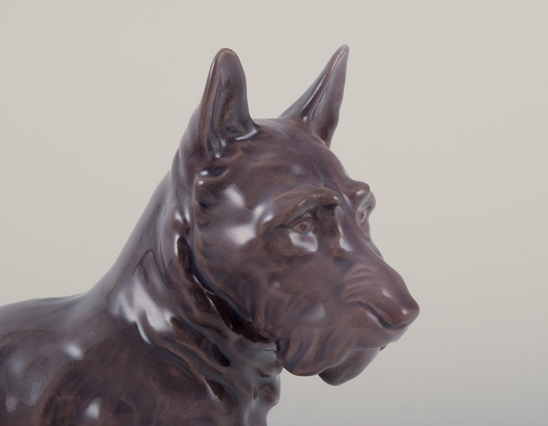 Bing & Grøndahl, porcelain figurine of a Scottish Terrier. - 4