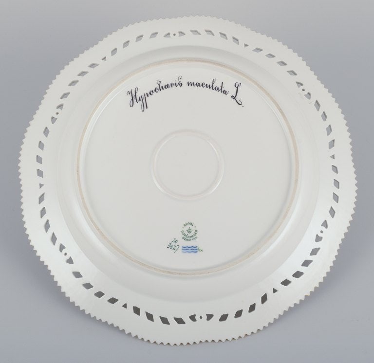Royal Copenhagen Flora Danica. Large open lace porcelain dish. Hand-painted with a dandelion motif. - 7