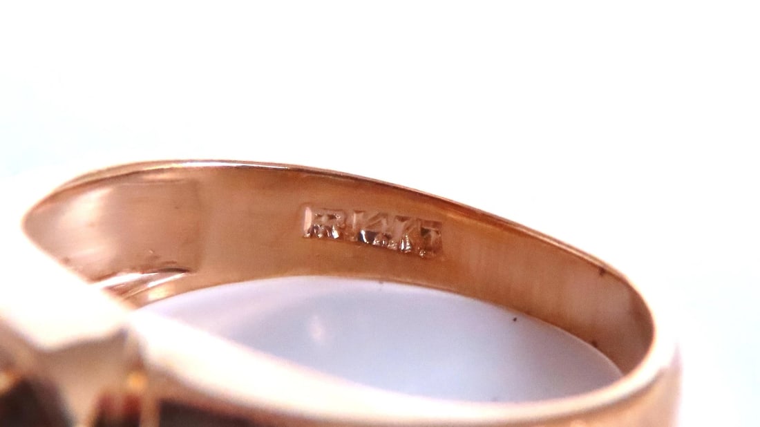 .45ct natural diamond Mens Bright Swirl Ring 14kt Gold 21441** - 5