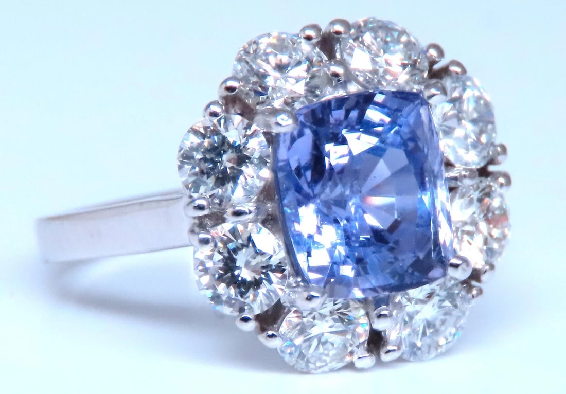 GIA Certified 3.30ct Natural Color Change Sapphire Diamond Ring 18kt 85442** - 2