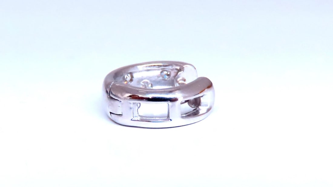 .20ct Natural Diamonds Single Hoop Earrings 14kt 45744** - 3