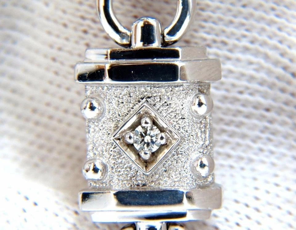 Deco Spanish Gothic Natural Diamond Tennis Bracelet .33 Carat 14kt 12576** - 8
