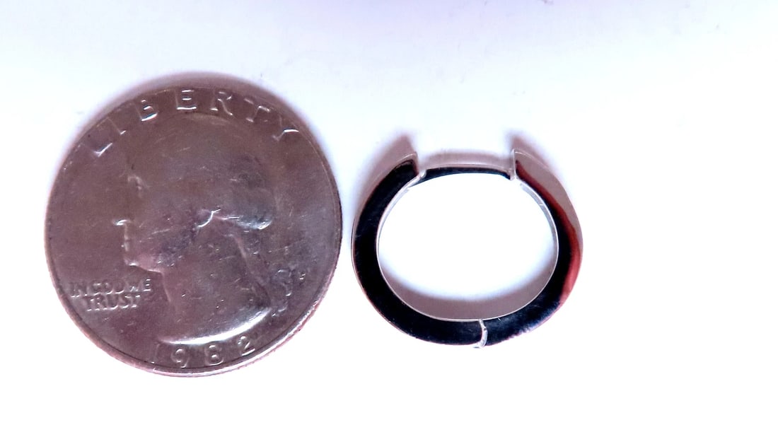 .50ct Natural Baguette Diamond Hoop Earrings 14kt 12497** - 4