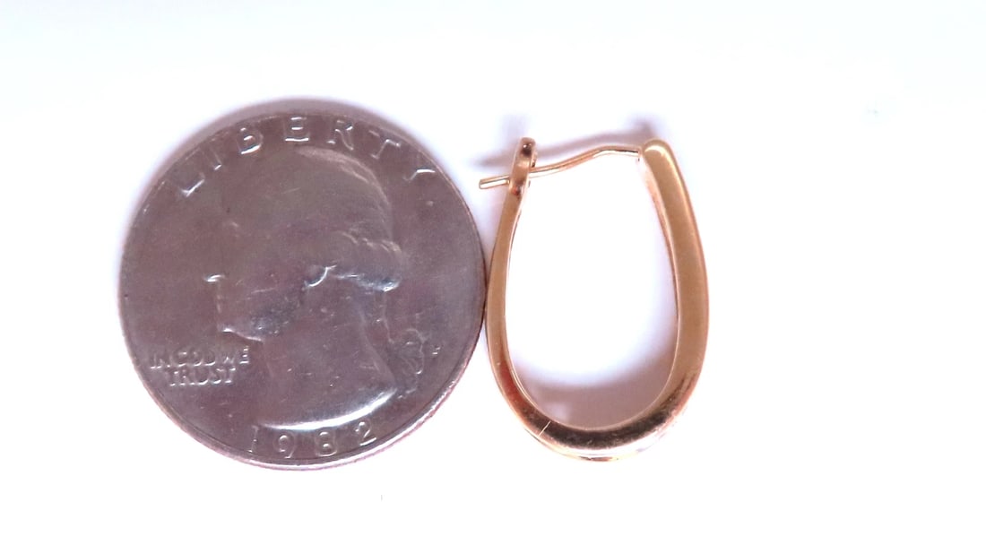 .36ct Natural Diamonds Semi Hoop Earrings 12490** - 3