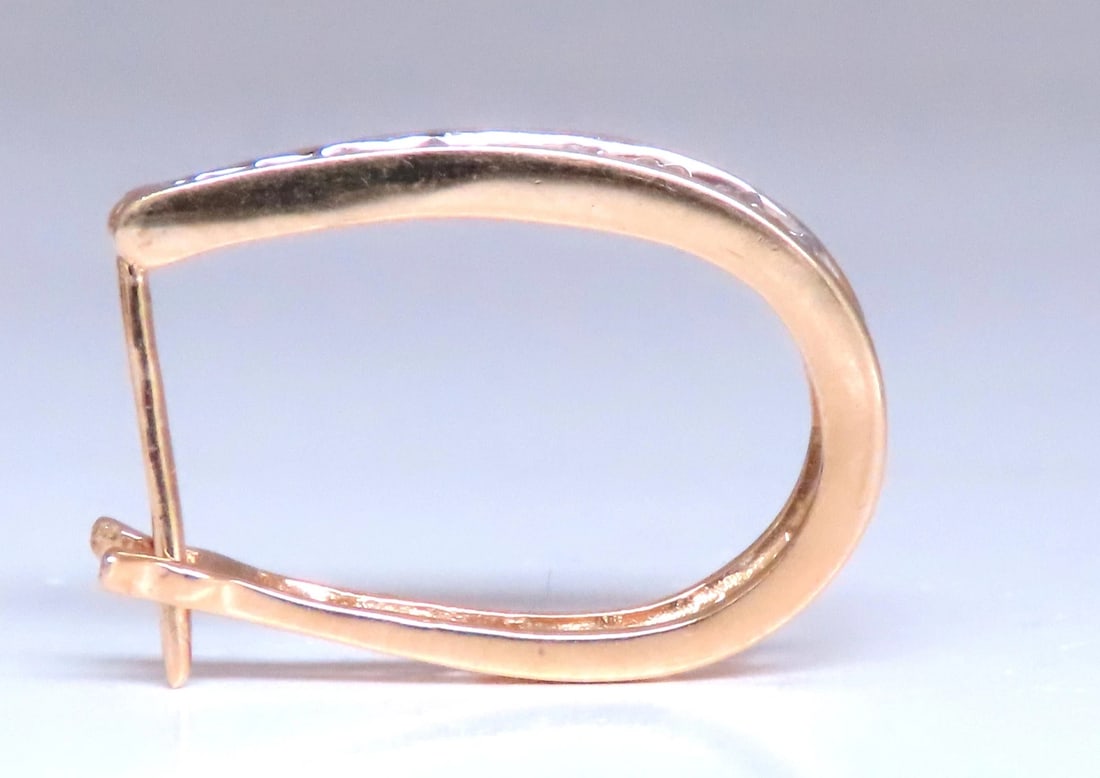 .36ct Natural Diamonds Semi Hoop Earrings 12490** - 4