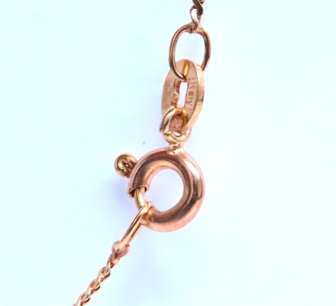 .05ct. Natural Diamonds Petite Star Necklace 14kt gold 12406 ** - 2