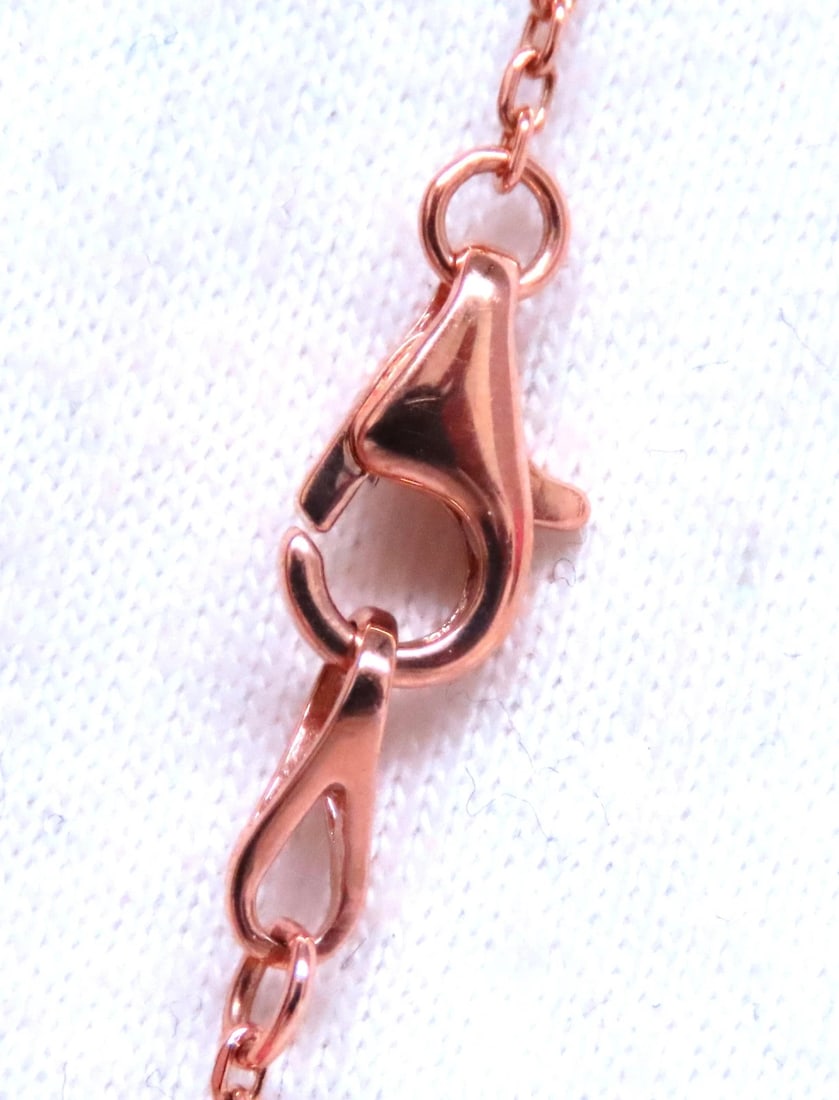 2.20ct Natural Fancy Brown Diamonds Heart Necklace 14kt Gold 12396** - 2