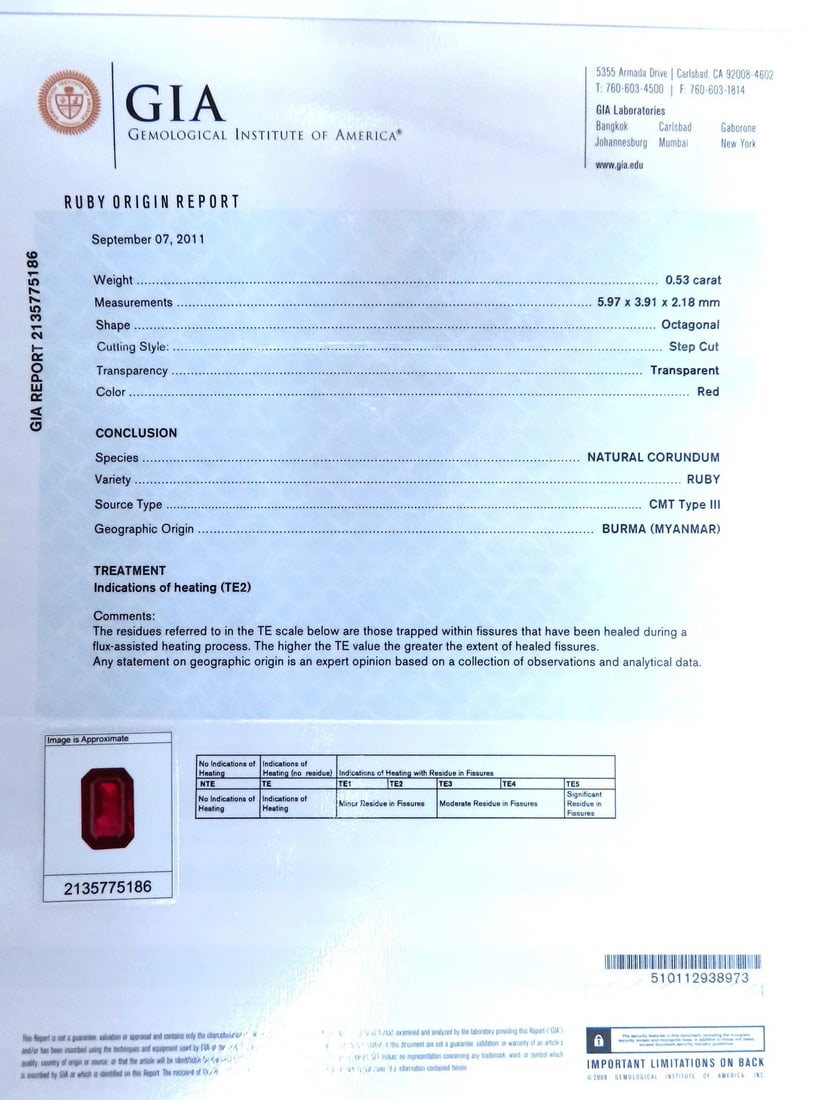 GIA Certified Natural Ruby Diamond Cuff Bracelet 18kt Important 12337** - 11