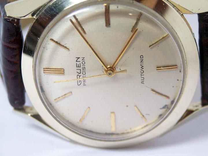 Vintage 14k GRUEN PRECISION 23J Mens Automatic Watch 1950s* EXLNT* SERVICED - 5
