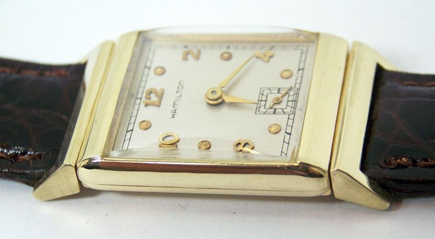 Vintage 14k Gold HAMILTON Winding Watch 1950's Cal 982* EXLNT Condition SERVICED - 8