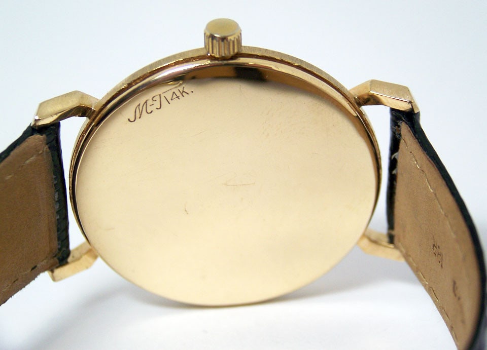 Vintage 14k LONGINES Mens Winding Watch Cal 370 1960s* EXLNT* SERVICED - 6