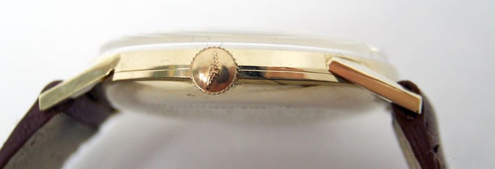 Vintage 14k LONGINES Mens Winding Watch Cal 370* 50 Years AWARD* EXLNT - 7