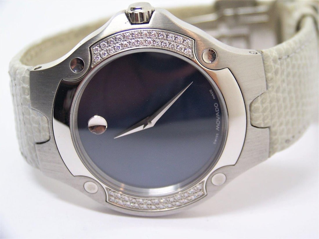 S/Steel MOVADO SPORTS EDITION Ladies Watch Ref 84 G1 1892 S with Diamonds - 7