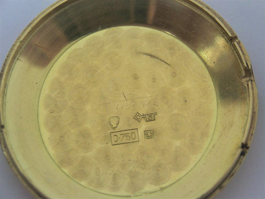 Vintage 18k Gold JAEGER-LeCOULTRE Triple Calendar Winding Mens Watch 1940s EXLNT - 11