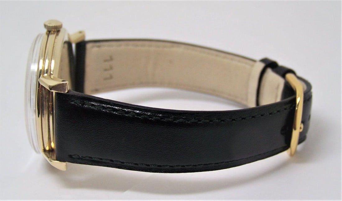 Vintage 14k LONGINES Mens Winding Watch Ref.215 c.1950s Cal 23M EXLNT - 2