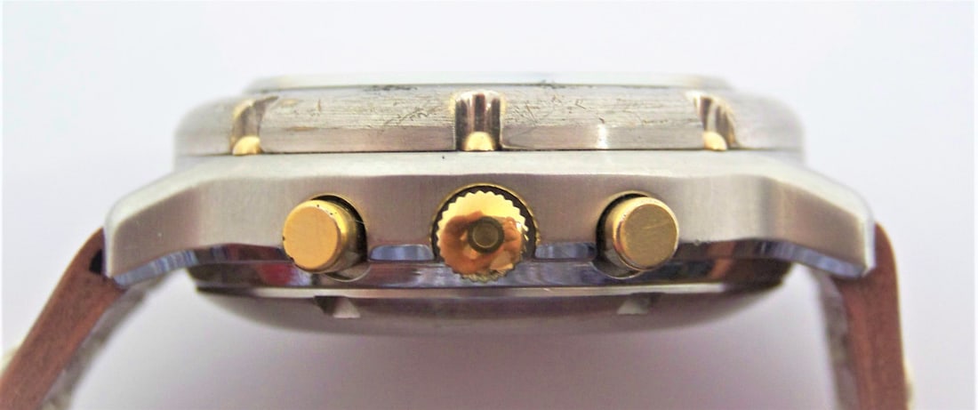 Vintage S/Steel PRYNGEPS Chronograph Automatic Day Date Watch 4025 c.1970s* EXLNT* SERVICED - 8