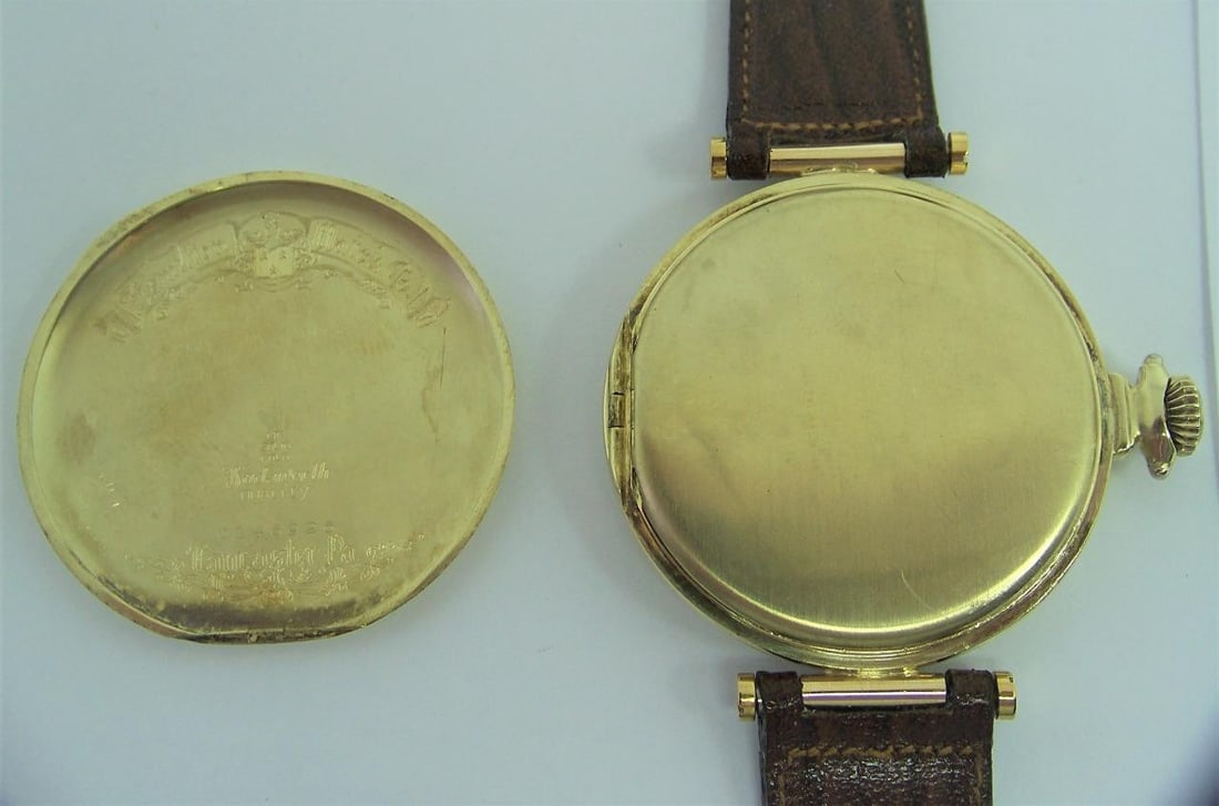 Vintage 14K HAMILTON Pocket Watch Transferred to Wrist Watch CAl 912* Serviced - 10