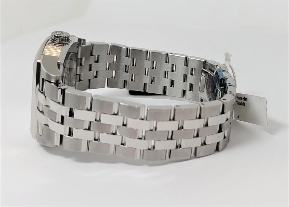 New Mens S/Steel PERRELET Power Reserve Automatic Watch 50m A1021B - 7