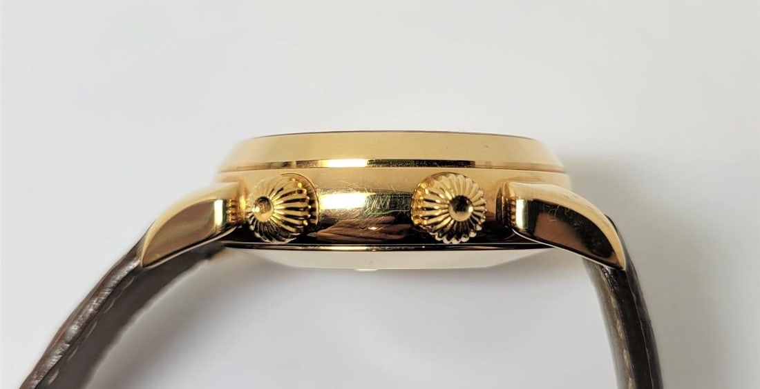 Mens Solid 18k Gold ETERNA-MATIC REVEIL Automatic Alarm Watch 8505.69 Limited! - 4