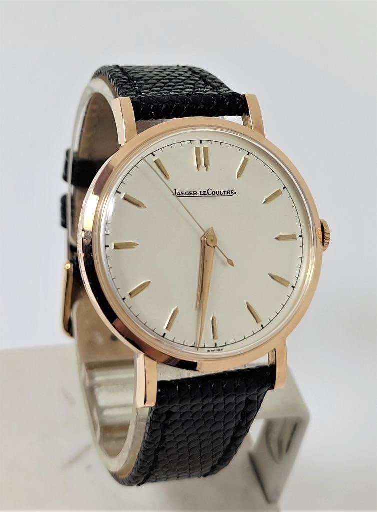 Vintage 18k Rose Gold JAEGER-LeCOULTRE Winding Watch c.1950s Cal P449 /4G EXLNT - 2