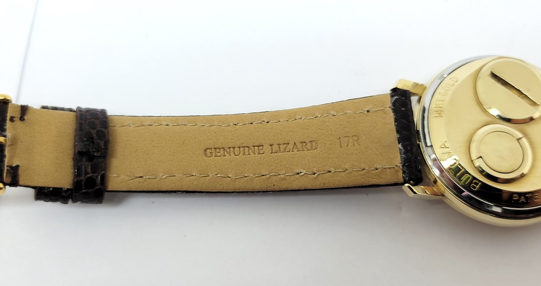 Vintage Mens Solid 14k BULOVA ACCUTRON Date Watch c.1964* EXLNT* Great Runner - 10