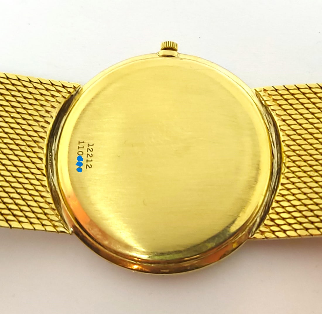 Mens Solid 18k Yellow Gold PIAGET Automatic Watch Ref 12212 Cal 12PI* EXLNT - 11