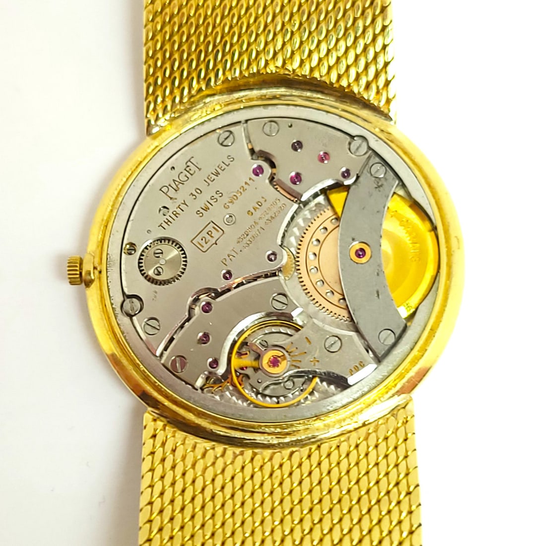 Mens Solid 18k Yellow Gold PIAGET Automatic Watch Ref 12212 Cal 12PI* EXLNT - 12