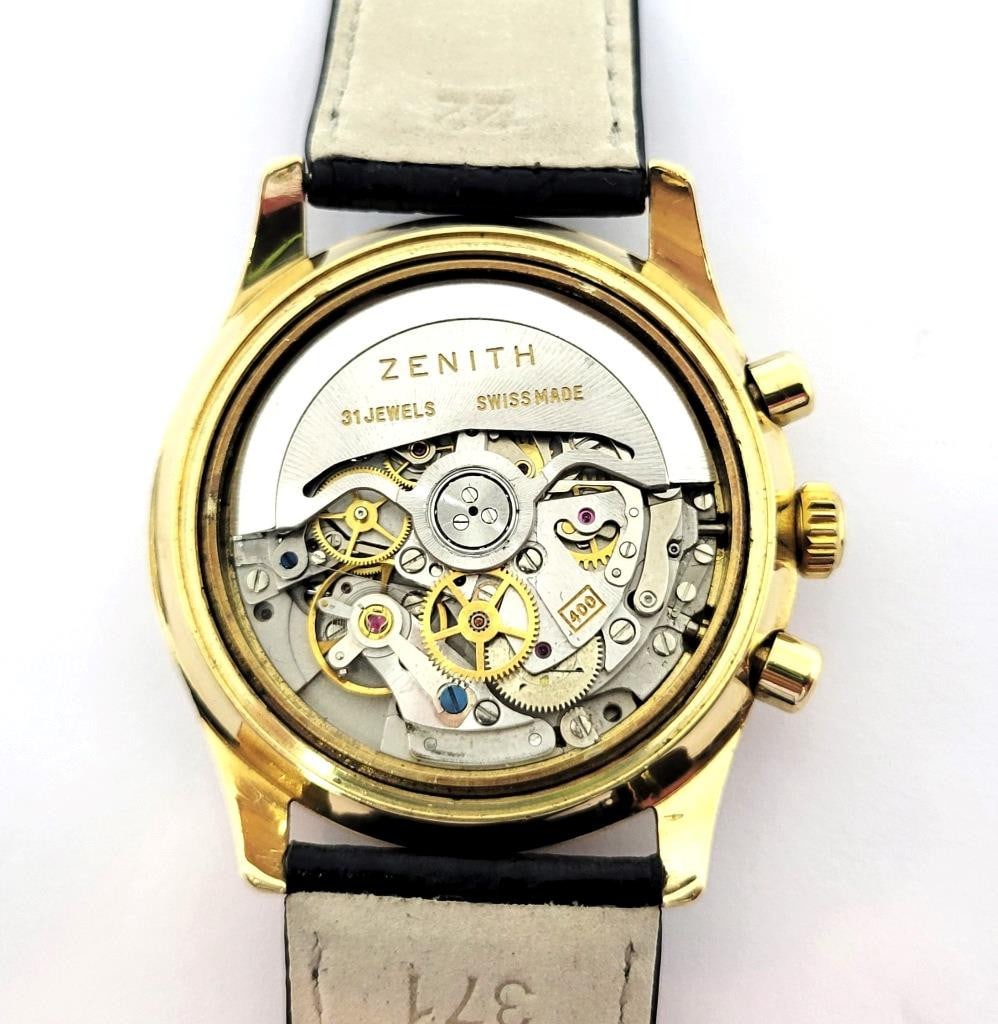 Mens Solid & Heavy 18k ZENITH EL PREMERO Chronograph Watch 06-0050-400* EXLNT - 8