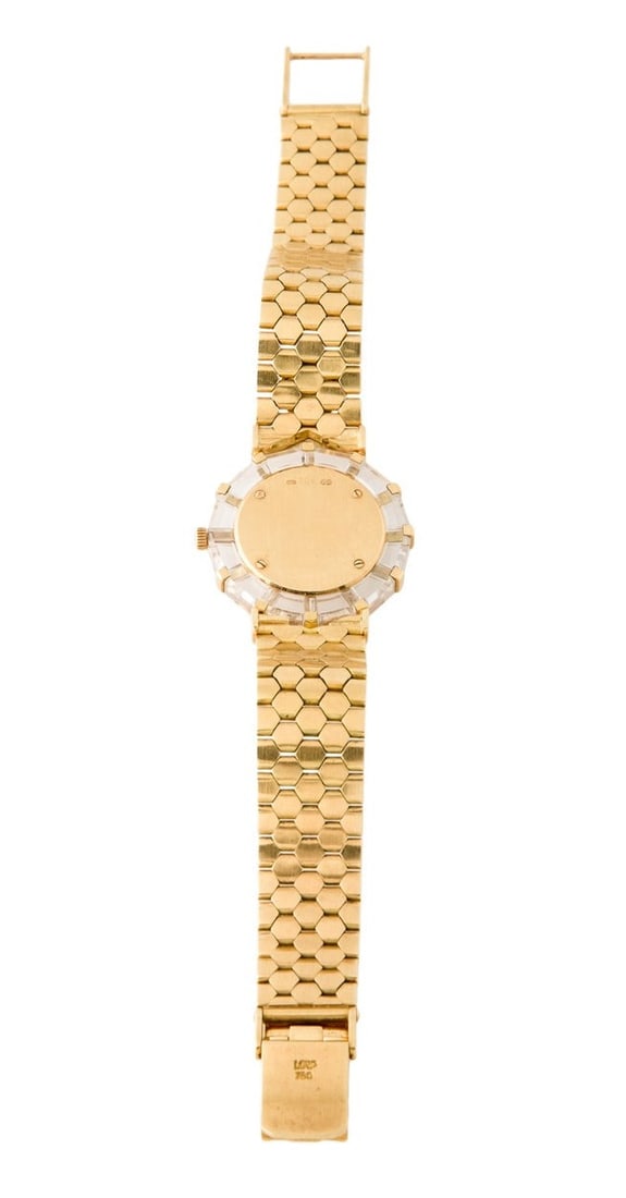 18k Gold CORUM Ladies Watch with Mother-Of-Pearl Diamonds & Sapphires 24.783.65 - 10