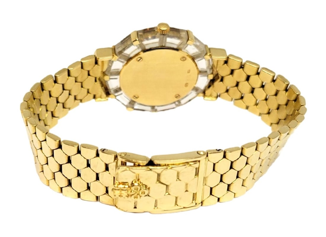 18k Gold CORUM Ladies Watch with Mother-Of-Pearl Diamonds & Sapphires 24.783.65 - 4