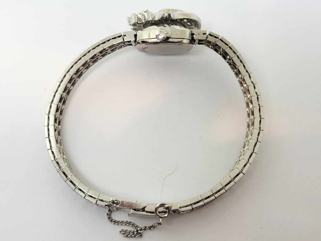 Vintage 14k White OMEGA Winding Ladies Watch With 3.6 ct Natural Diamonds* EXLNT - 6