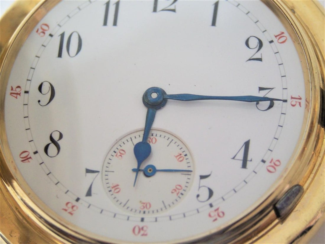 Antique Solid & Heavy 18K Minute Repeater watch with FULL HUNTER Case* EXLNT - 3