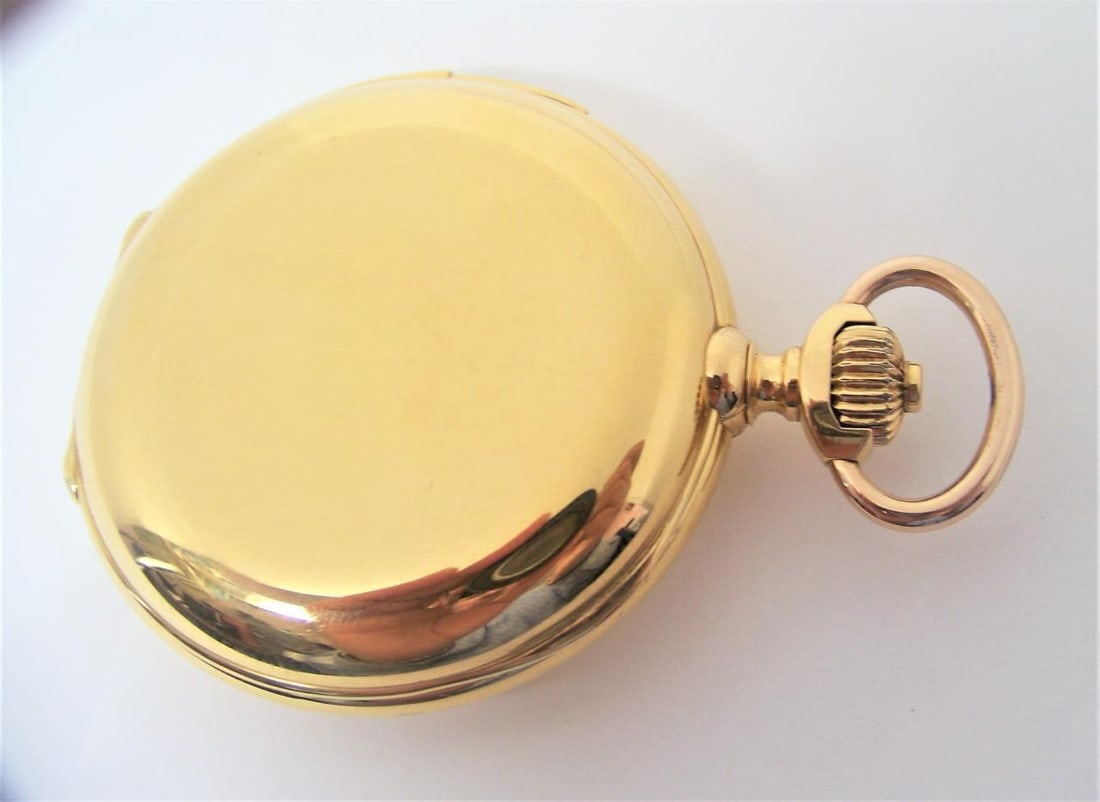 Antique Solid & Heavy 18K Minute Repeater watch with FULL HUNTER Case* EXLNT - 9