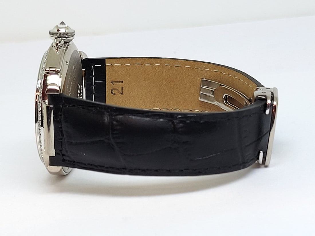 Unisex 18k White Gold CARTIER PASHA With Diamonds Automatic Watch Ref 2727* 42mm - 3