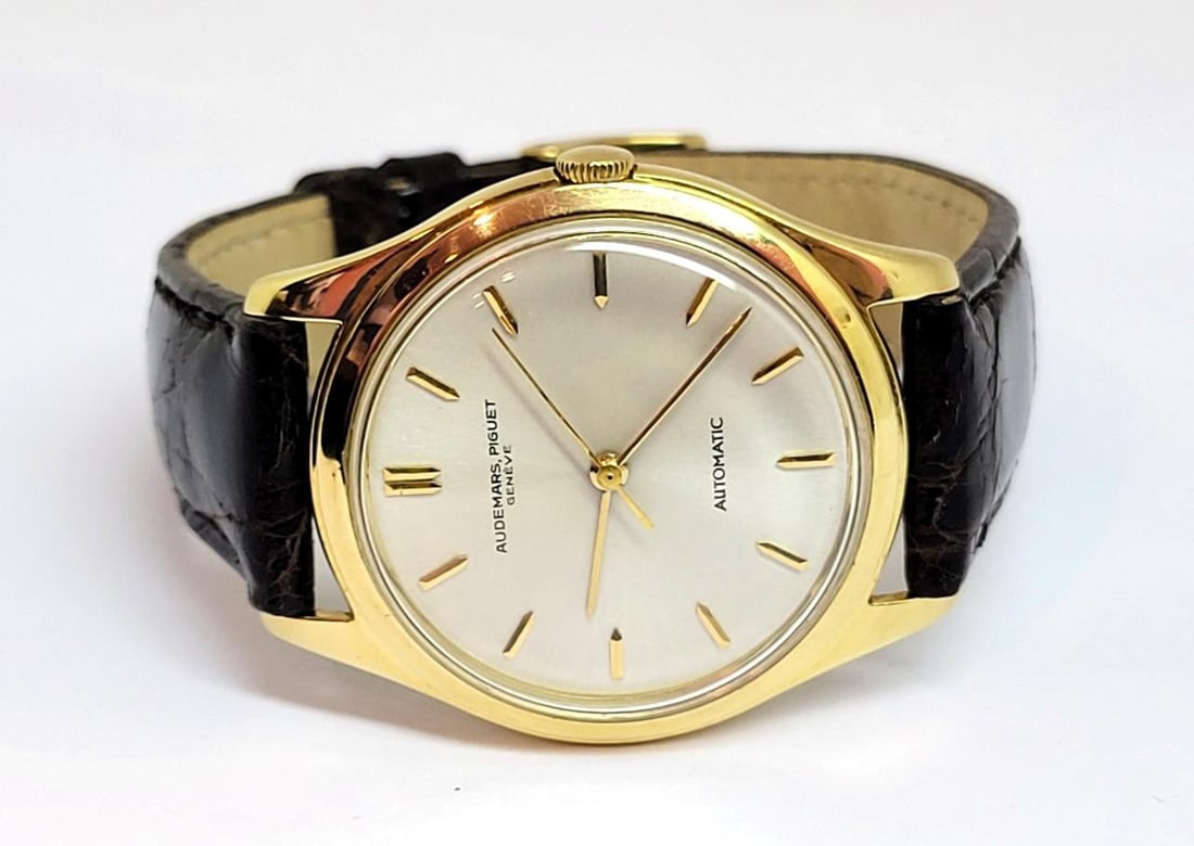 Vintage 18k Gold AUDEMARS PIGUET Mens Automatic Watch c.1960 Cal K2071 RARE - 7