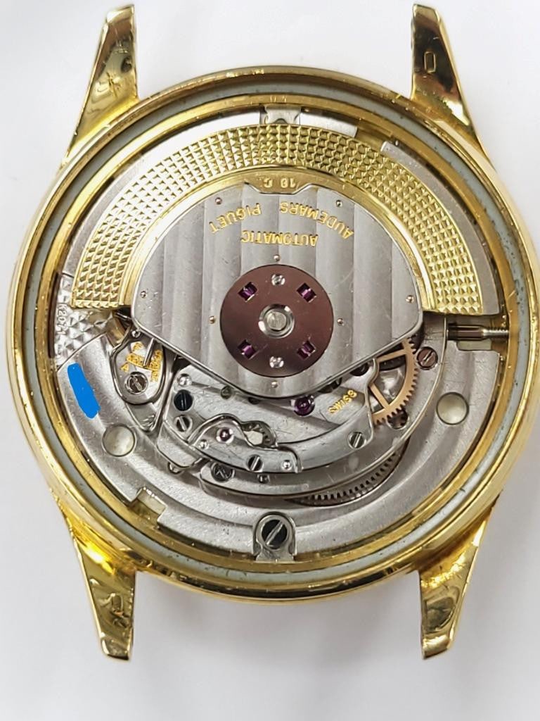 Vintage 18k Gold AUDEMARS PIGUET Mens Automatic Watch c.1960 Cal K2071 RARE - 9