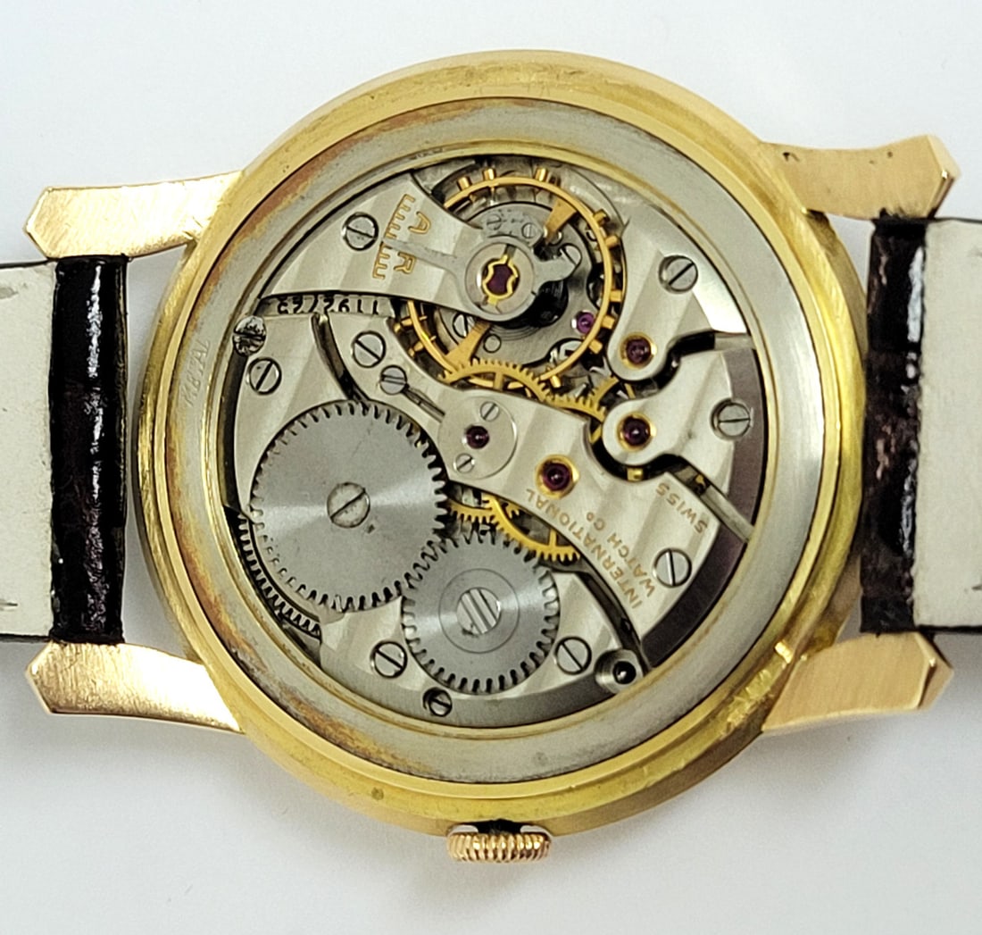 Vintage 18k Rose Gold IWC SHAFFHAUSEN Winding Watch 1950s Cal 89 EXLNT* SERVICED - 10