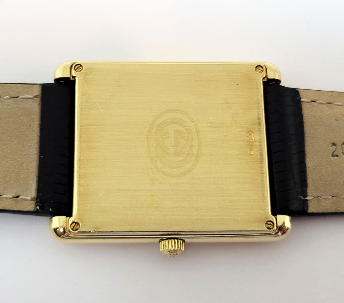 Solid 18k GUCCI TANK Unisex Watch 28 mm Ref 710 M* EXLNT - 8