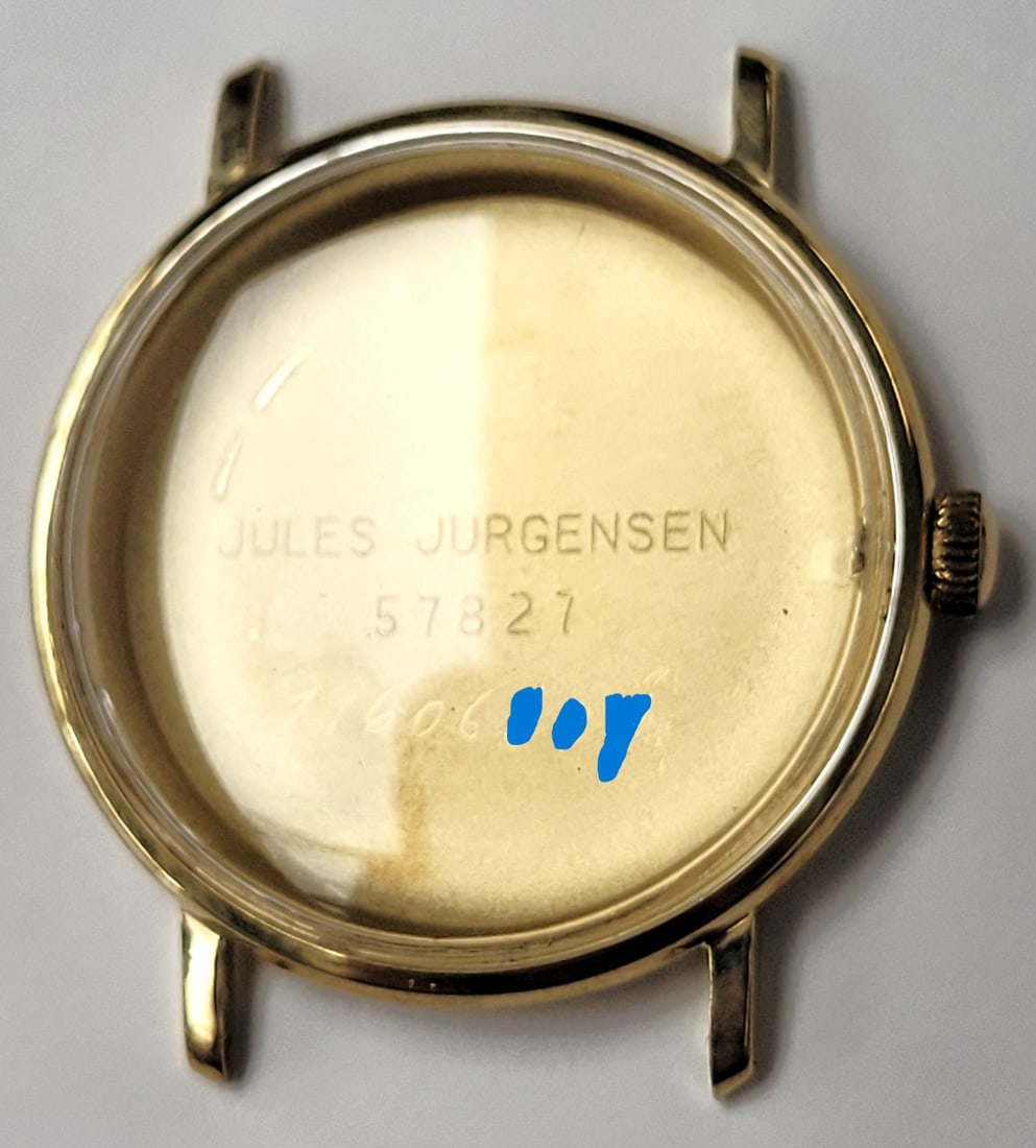 Vintage 18k JULES JURGENSEN Winding Watch 57827 c.1960s EXLNT - 11
