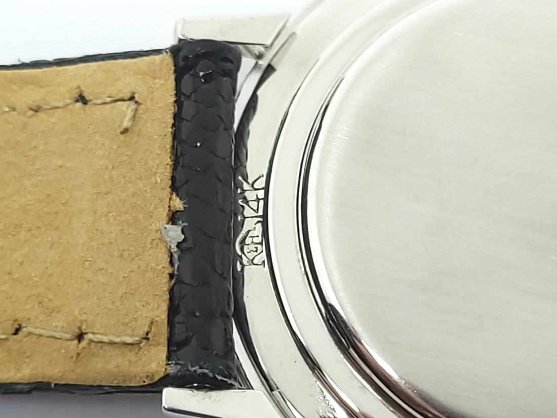 Vintage 14k White LONGINES Winding Watch Ref 179 c.1950s Cal 23Z with Diamonds - 10