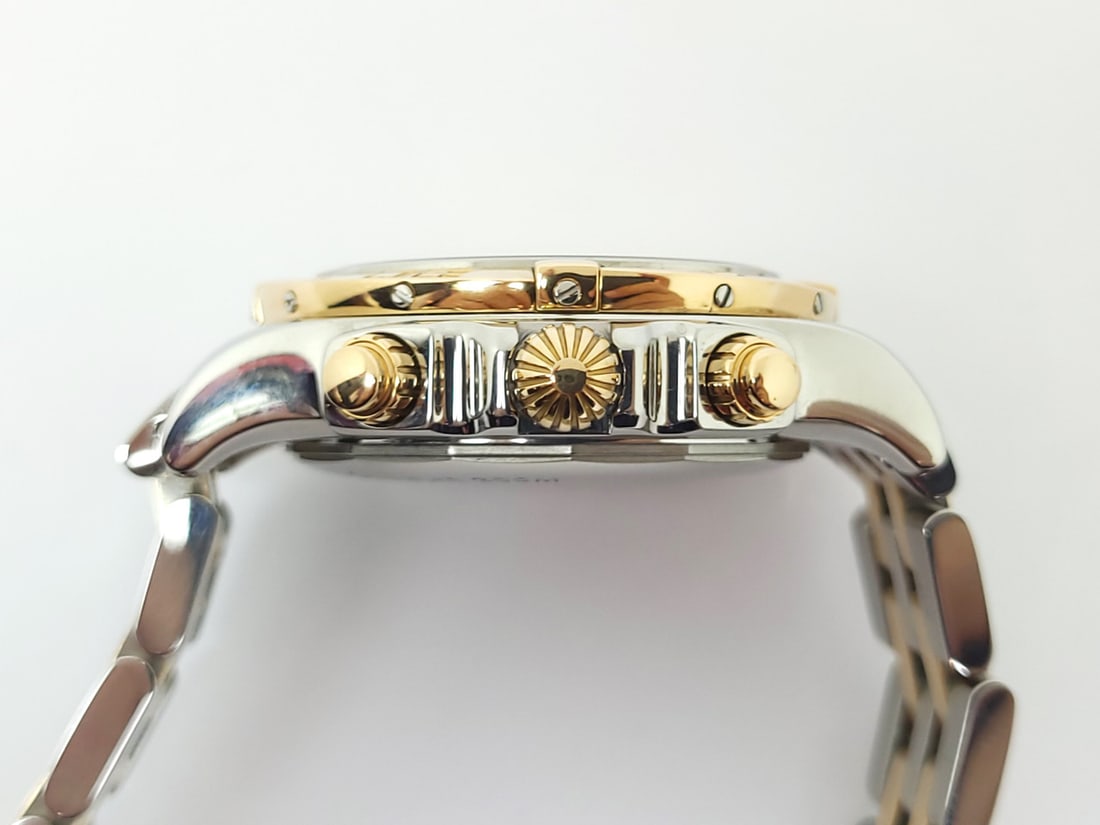 S/Steel & 18k BREITLING CHRONOMAT Chronograph Automatic 41 mm Watch CB0140 EXLNT - 8