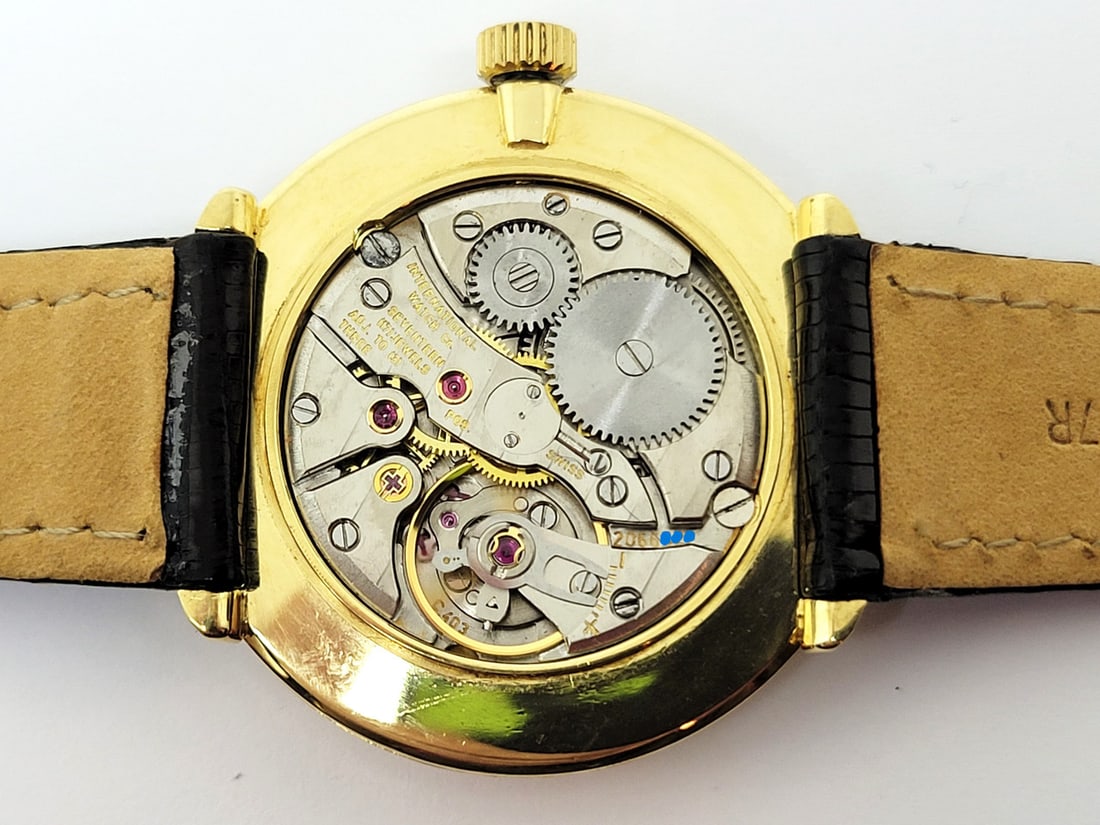Vintage 18k Gold IWC SHAFFHAUSEN Winding Watch Ref 2401 c.1974 Cal 403 EXLNT - 10