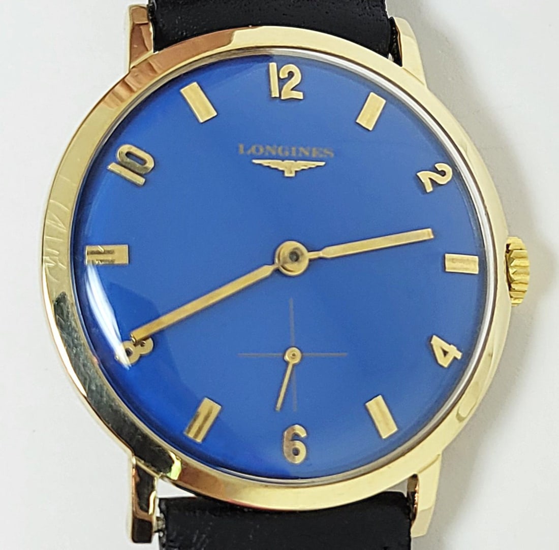 Vintage Solid 14k Yellow LONGINES Winding Watch Ref 2532-1 1960s Cal 370 EXLNT - 8