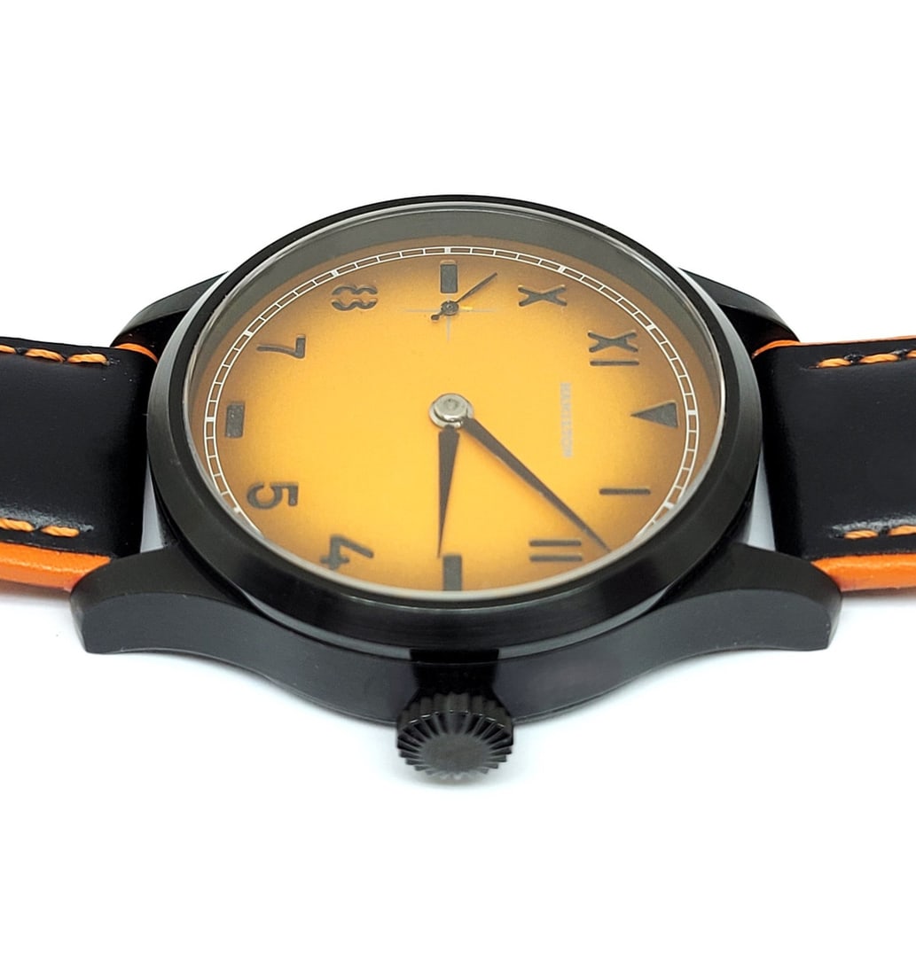 Men's S/Steel Black PVD Watch with High Grade HAMILTON Movement Cal 917 Re-Cased - 7